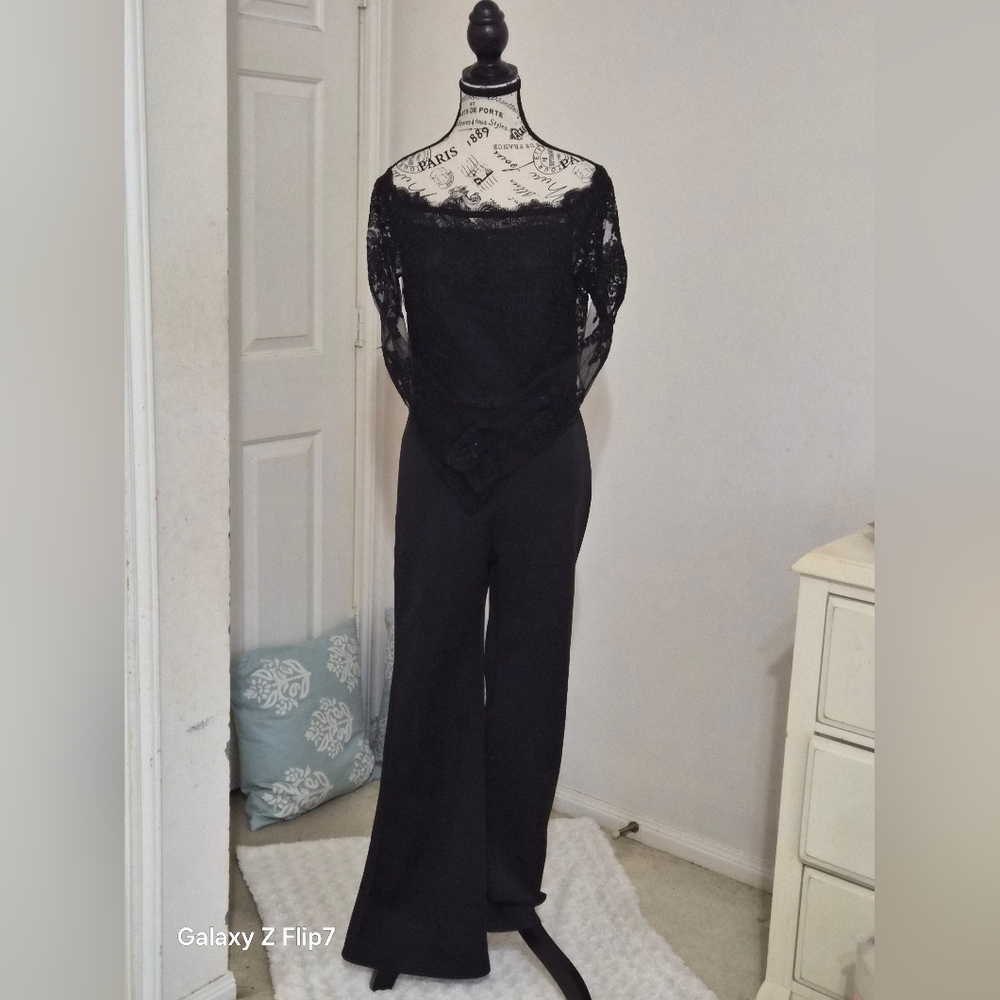 Elegant Black Lace Jumpsuit
